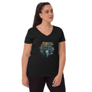 Alternative view of Women’s recycled v-neck t-shirt