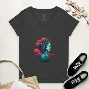 Alternative view of Women’s recycled v-neck t-shirt